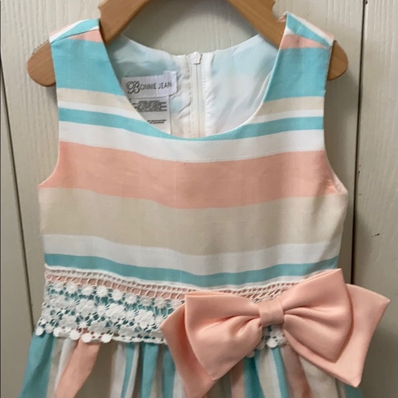 Bonnie Jean Pastel Striped Dress - Picture 2 of 7